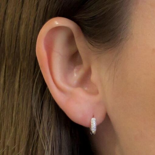 BRINCO CLICK PRATA 92,5 TRIO, TAM P, 3  FILEIRAS DE PEDRAS