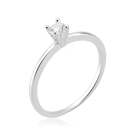 ANEL PRATA 92,5 SOLITÁRIO - 4.00MM