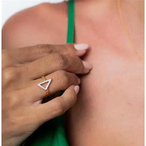 ANEL - BANHADO OURO - ZIRCÔNIA