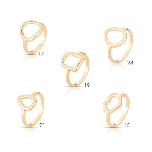 ANEL - BANHADO OURO - METAL