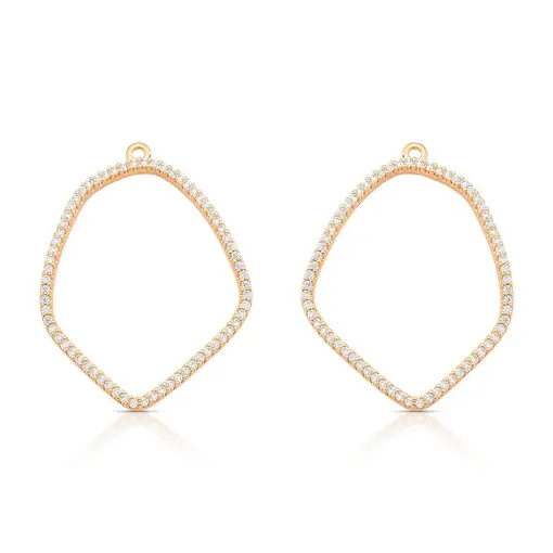 ACESSÓRIO PARA BRINCO- CRAVEJADO EM ZIRCONIA