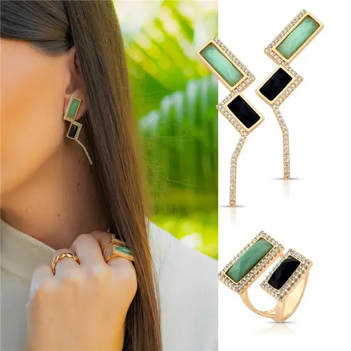 BRINCO - BANHADO OURO 18K -  COLORIDO