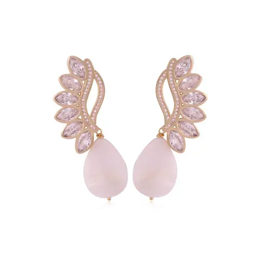 BRINCO - BANHADO OURO - ZIRCÔNIA - MADRE PÉROLA