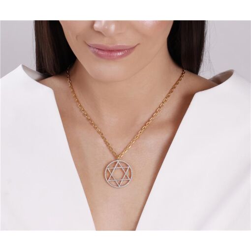 PINGENTE - BANHADO OURO - ZIRCÔNIA