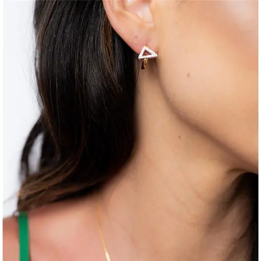 BRINCO - BANHADO OURO - METAL/ZIRCÔNIA