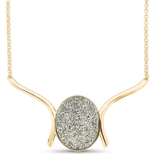 COLAR BANHADO OURO 18K - DRUSA PLATINA