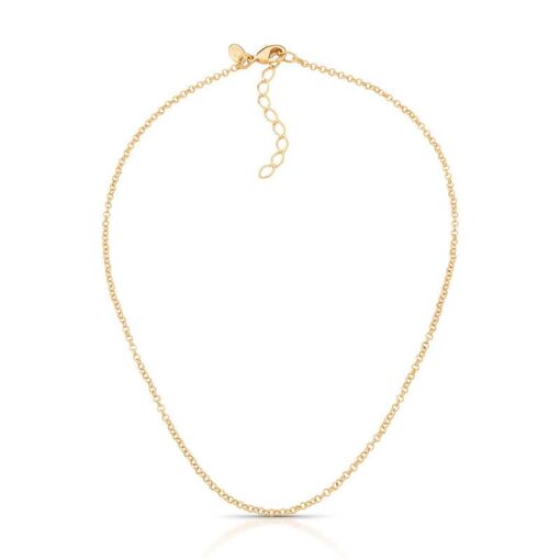 CR00019AU - 35CM - CORRENTE ELO PORTUGUES METAL