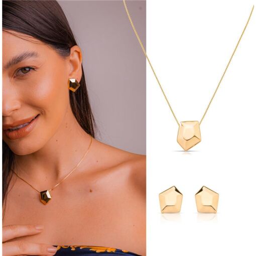 BRINCO BANHADO OURO 18K - METAL DOURADO