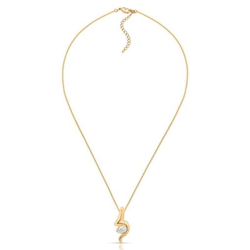 COLAR BANHADO OURO 18K - PEDRA ZIRCÔNIA