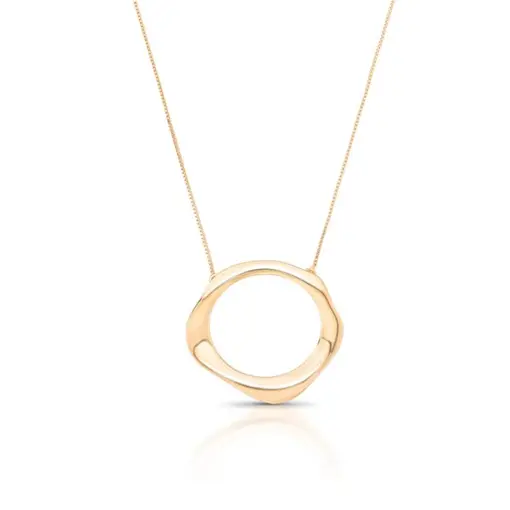 COLAR BANHADO OURO 18K -  METAL DOURADO