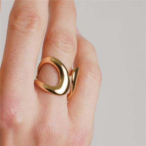 ANEL-BANHADO OURO- METAL