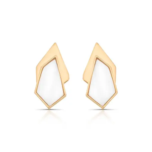 BRINCO BANHADO OURO 18K -  MADRE PÉROLA