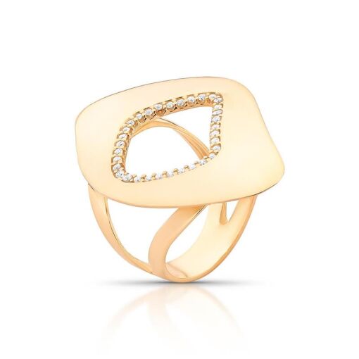 ANEL- BANHADO OURO- 18K  METAL