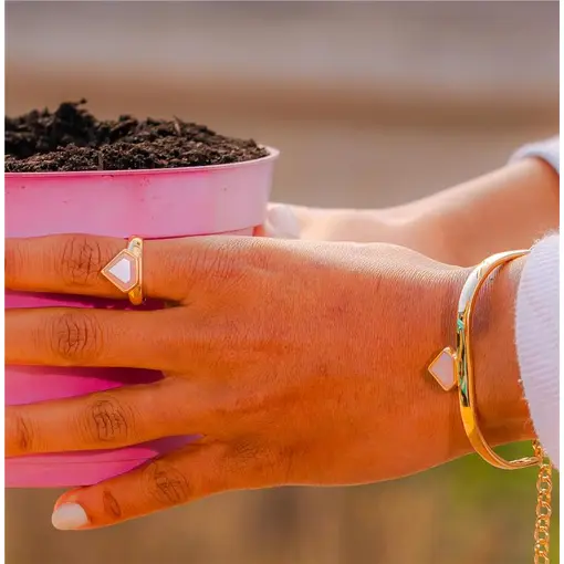 PULSEIRA BANHADO 18K -  ITS ROSA CLARO