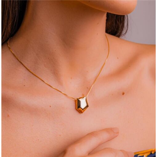 COLAR BANHADO OURO 18K - METAL DOURADO