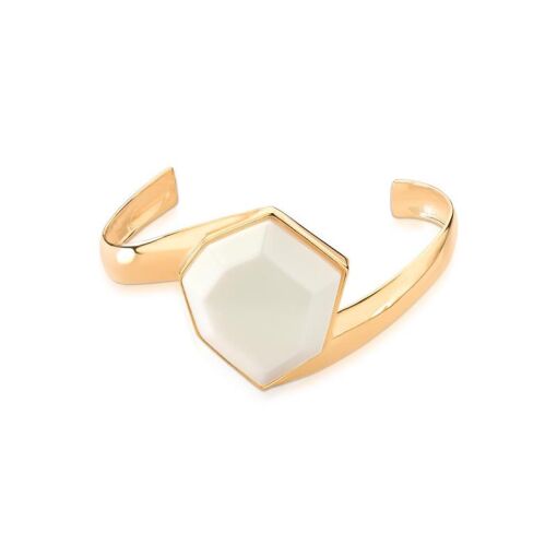 PULSEIRA BANHADA OURO 18K - PORCELANA FACETADA