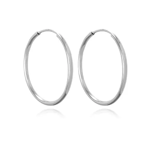 BRINCO DE PRATA ARGOLA LISA 1,8CM