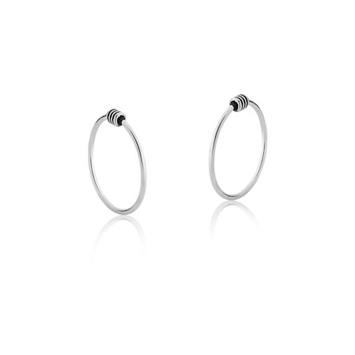 BRINCO ARGOLA DE PRATA  DETALHADA