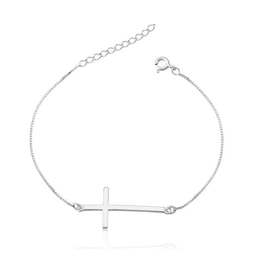 PULSEIRA DE PRATA CRUZ