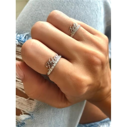 ALIANÇA NOME LUZ PADRÃO JOIA