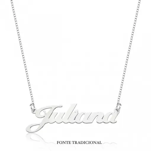 Colar com Nome em Prata