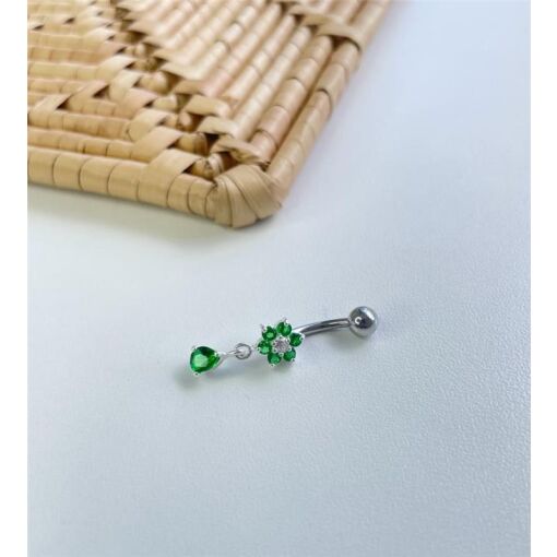 PIERCING UMBIGO COM ZIRCÔNIA