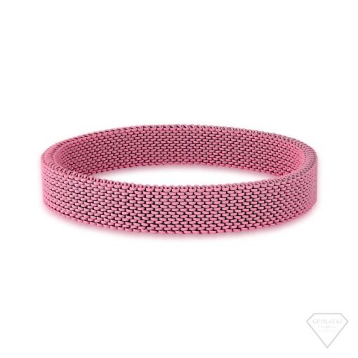 PULSEIRA ESTEIRA AÇO INOXIDAVEL (ROSA)