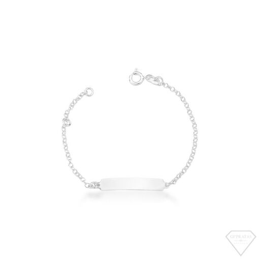 PULSEIRA INFANTIL PLAQUINHA LISA