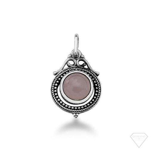 PINGENTE PEDRA QUARTZO ROSA