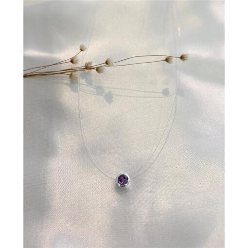 COLAR NYLON PONTO DE LUZ (REDONDO ROXO)