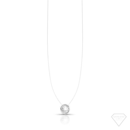 COLAR NYLON PINGENTE PONTO DE LUZ