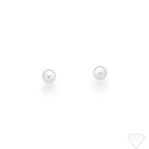 BRINCO BOLINHA PRATA 4MM