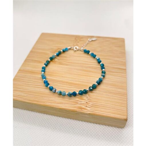 PULSEIRA PEDRAS NATURAIS/ BOLINHA PRATA