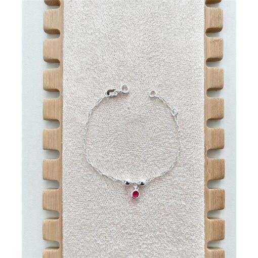 PULSEIRA INFANTIL ZIRCÔNIA ROSA