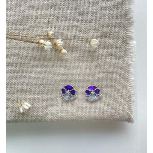 BRINCO FLOR VIOLETA