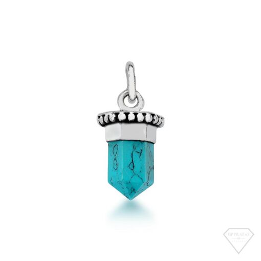 PINGENTE PEDRA TURQUESA