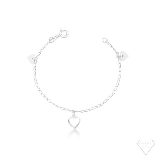 PULSEIRA INFANTIL PINGENTE CORAÇÃO