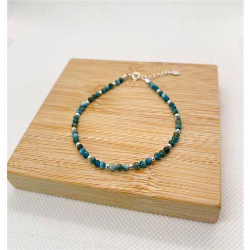PULSEIRA PEDRAS NATURAIS/ BOLINHA PRATA