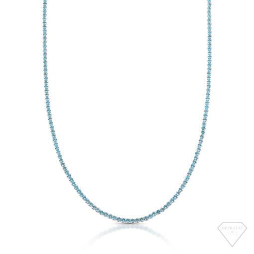 COLAR RIVIERA ZIRCÔNIA AZUL CLARO