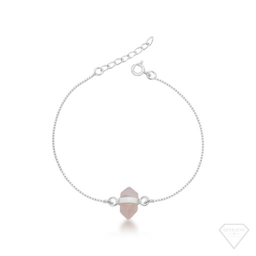PULSEIRA PEDRA QUARTZO ROSA