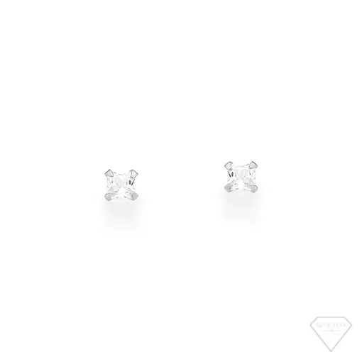 BRINCO ZIRCÔNIA QUADRADO 4MM