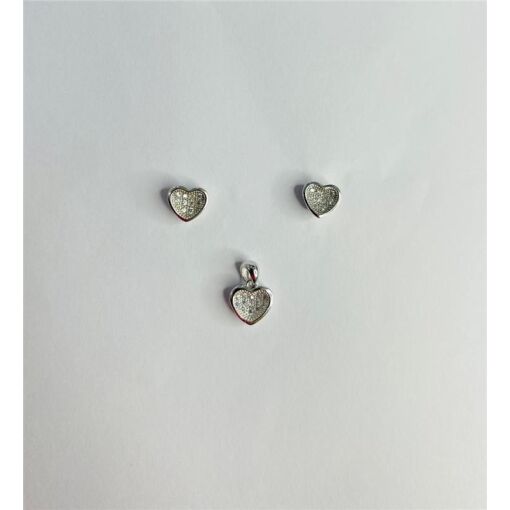 CONJUNTO CORAÇÃO CRAVEJADO