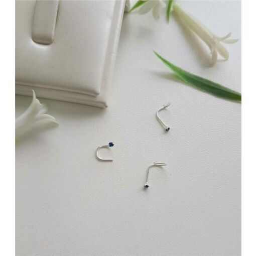 PIERCING ZIRCÔNIA AZUL