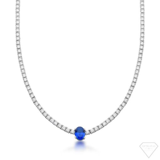 COLAR RIVIERA  PINGENTE OVAL