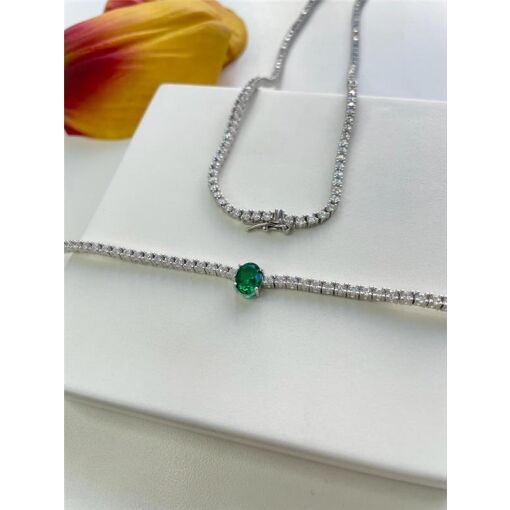 COLAR RIVIERA  PINGENTE OVAL