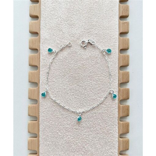 PULSEIRA ZIRCÔNIA VERDE TIFFANY