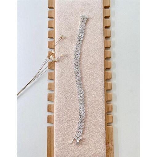 PULSEIRA RIVIERA FOLHAS COM ZIRCÔNIA