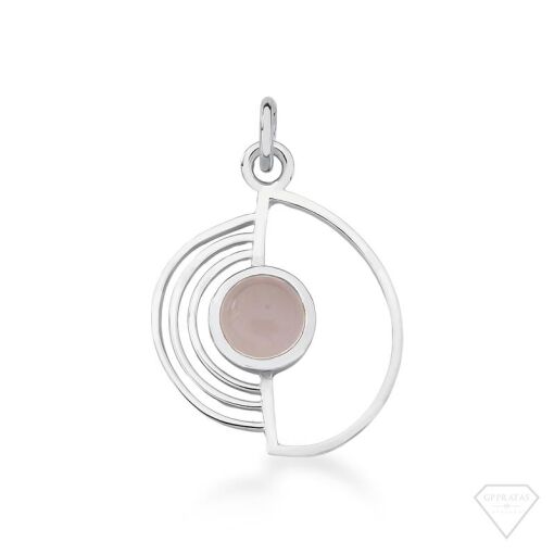PINGENTE PEDRA QUARTZO ROSA