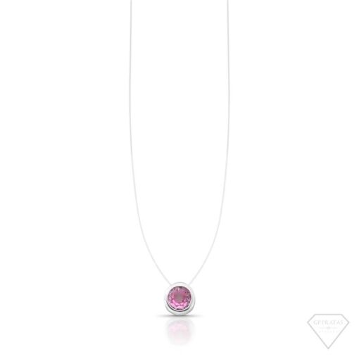 COLAR NYLON PONTO DE LUZ (REDONDO ROSA)