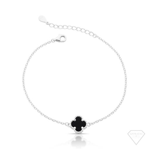 PULSEIRA TREVO PEDRA ÔNIX